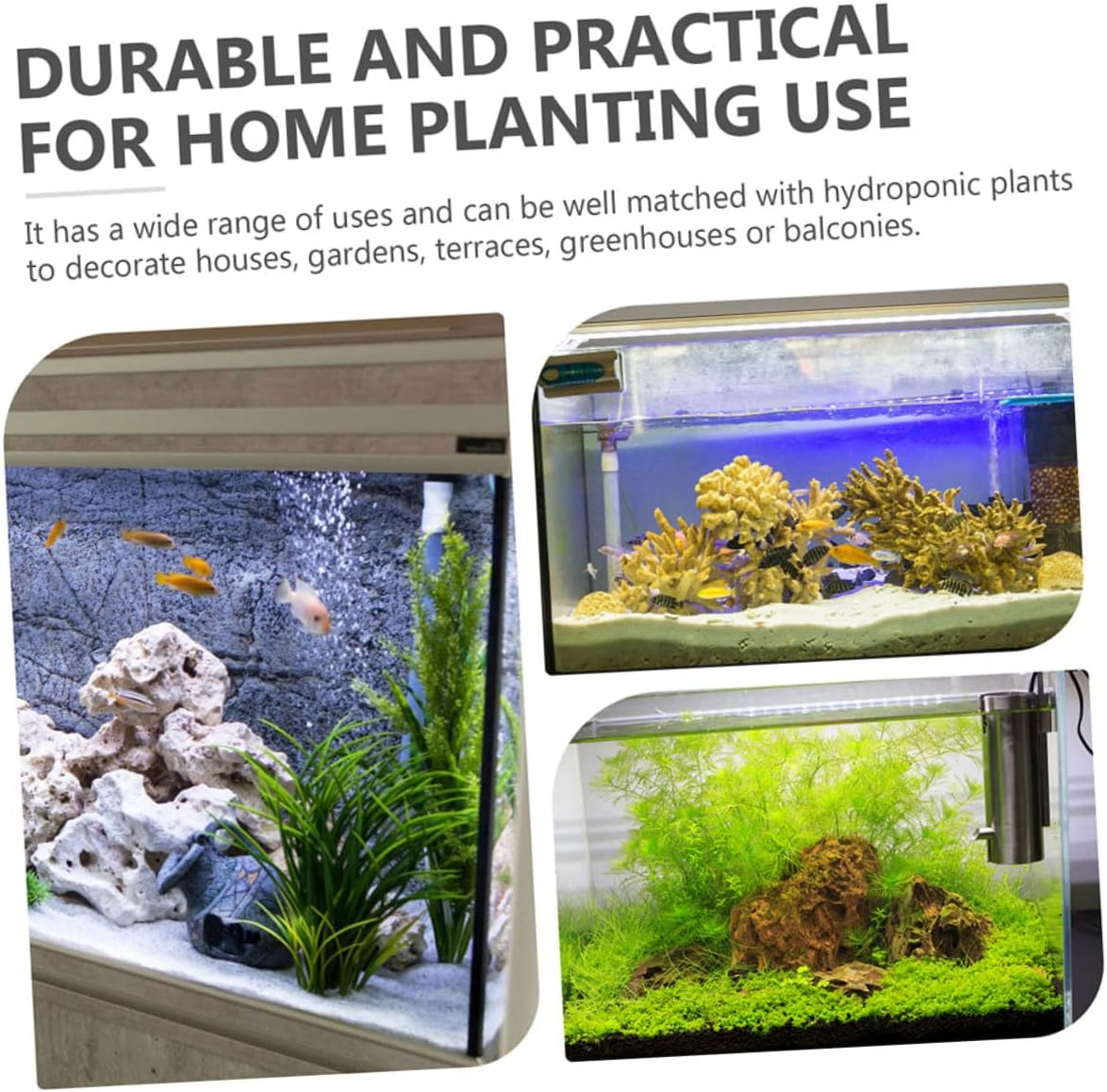 4Pcs Hanging Aquarium Plant Holder Aquatic Plant Pots for Improved Growth for Fish Tank Decoration and Aquatic Cultivation image number 3