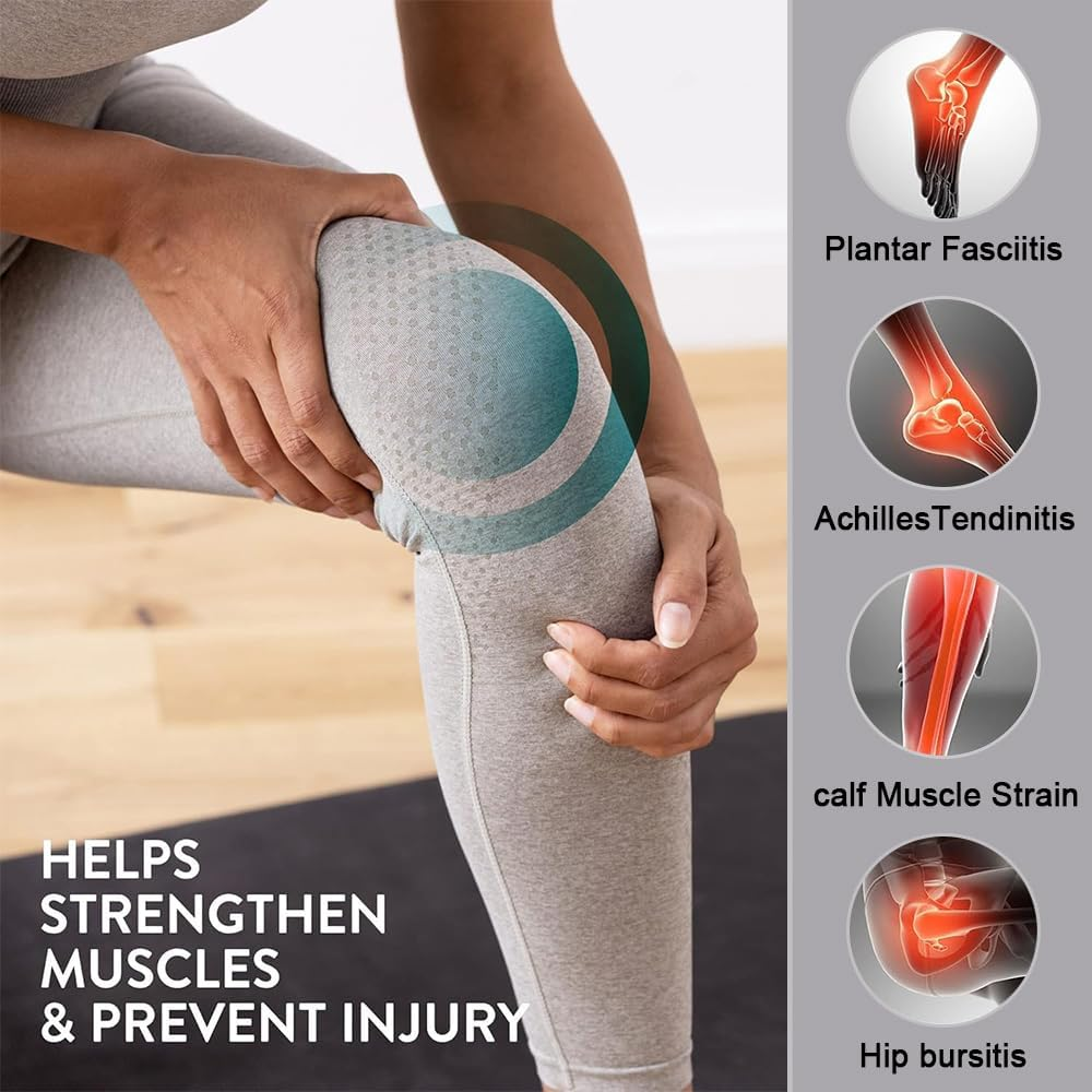 TOMVAES Professional Wooden Slant Board, Adjustable Incline Board and Calf Stretcher, Stretch Board - Extra Side-Handle Design for Portability,40 * 30 * 4Cm,5 Positions image number 2