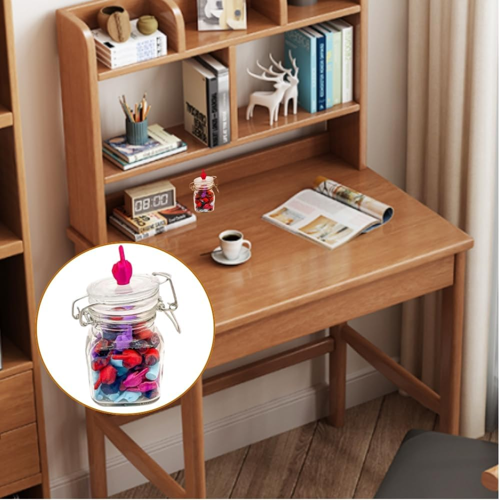 Decorative Middle Finger Jar, Funny Gag Gift, Birthday and Holiday Decor, Novelty Present