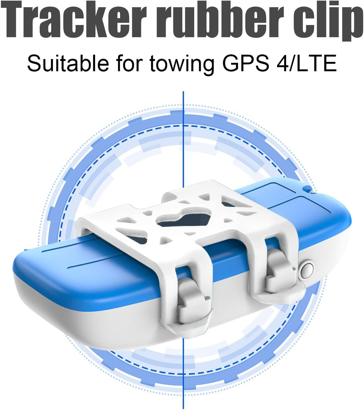 PEUTIER 4Pcs Attachment Clips, Dog GPS Silicone Clips for Cat Pet Location Activity Replacement Accessories Compatible with GPS (White) - Rose Red image number 5