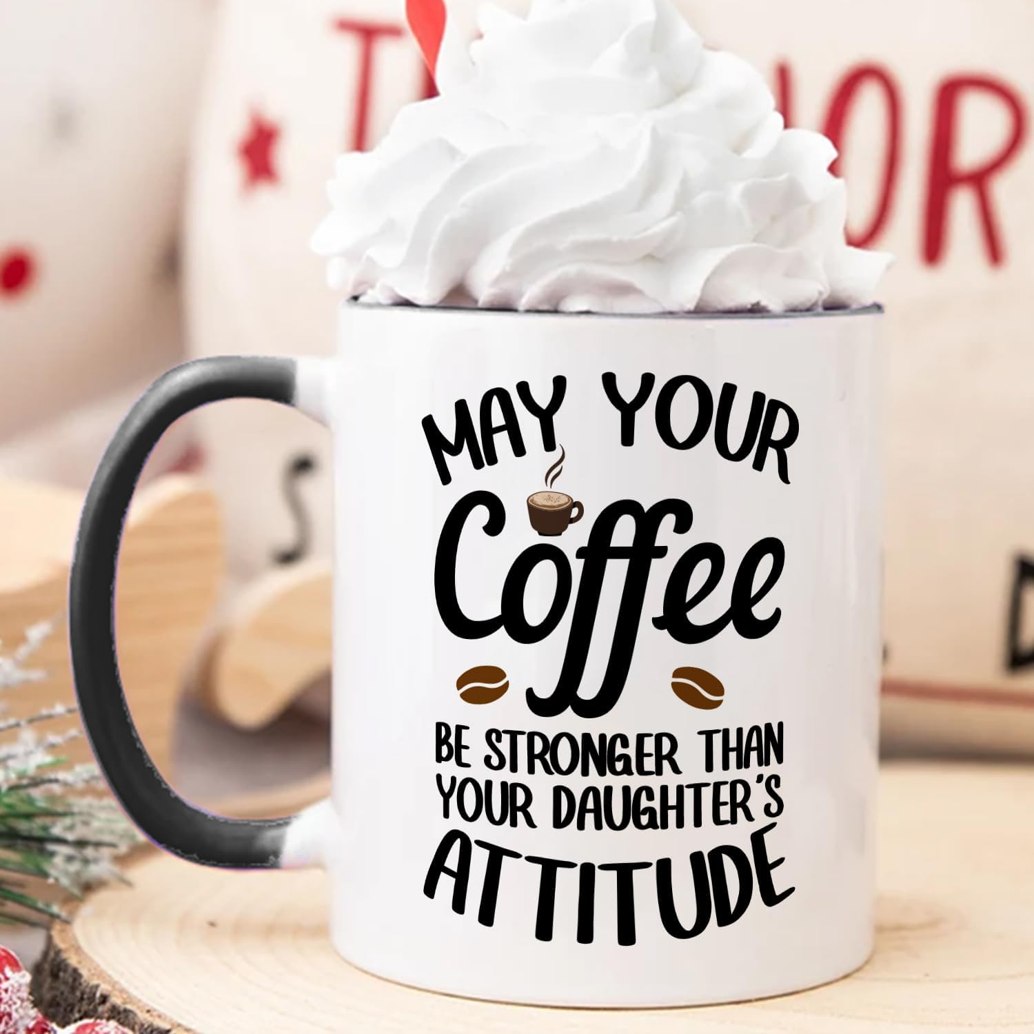 Funny Gifts for Mom Dad from Daughter,Humorous Coffee Mug Gifts from Daughter, Hilarious Birthday Mother&rsquo;S Father&rsquo;S Day Thanksgiving Christmas Mug for Mom Dad 11OZ Tea Cup image number 3