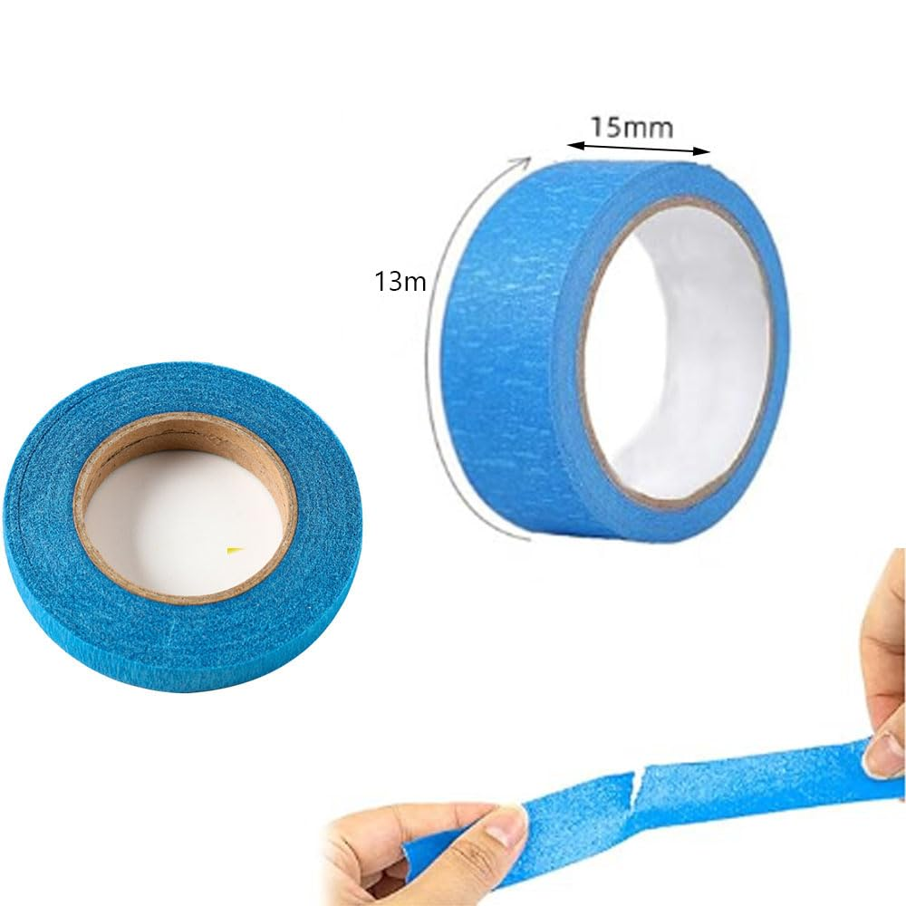 Armastuse 12 Rolls Colored Masking Tape 14.63 M per Roll, Rainbow Colors Painters Tape, Colored Painters Tape, Craft Tape, Labeling Tape, Paper Tape for Bullet Journals, Party Decorations, DIY Craft image number 1