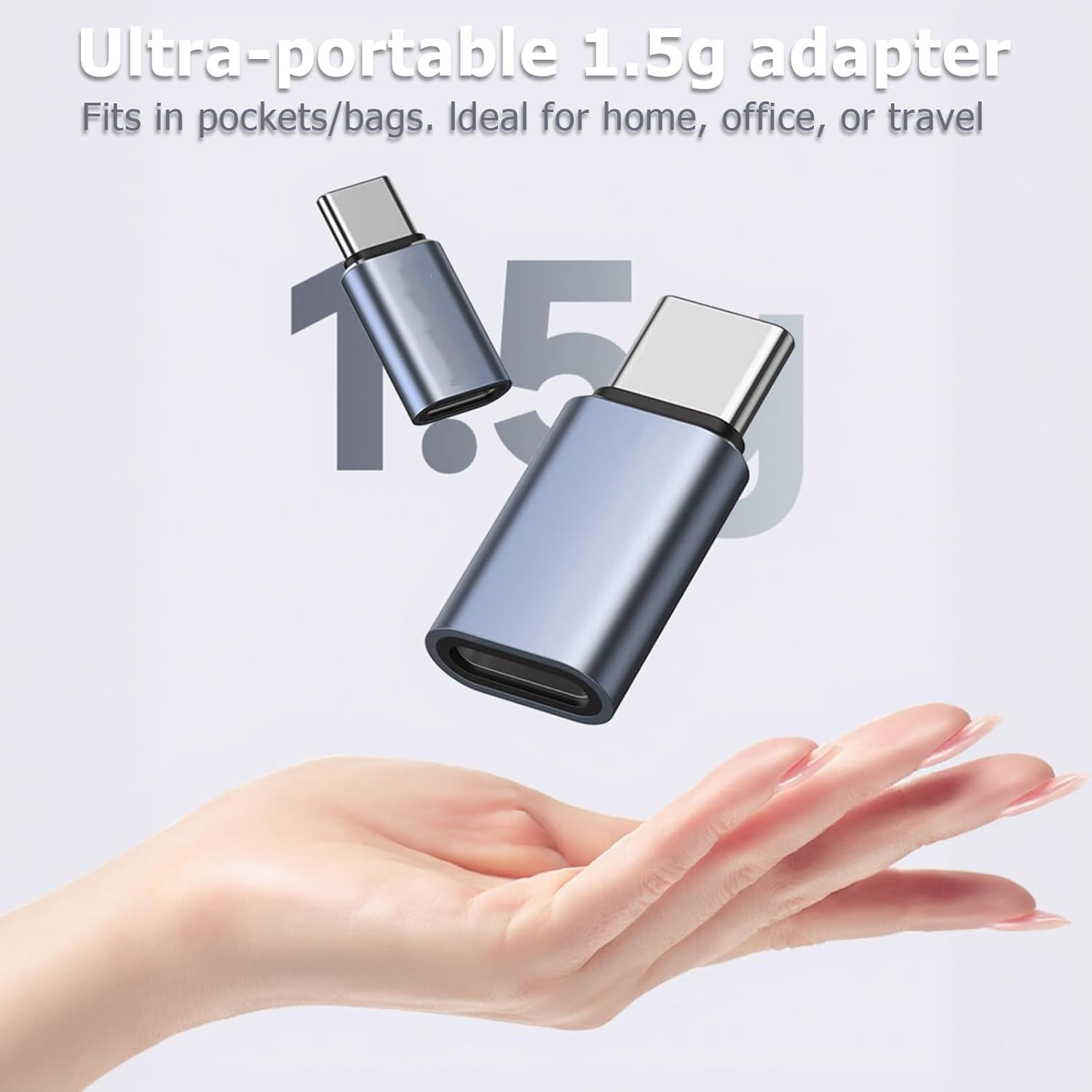 Lightning to USB C Adapter, for Iphone PD 60W Fast Charging Converter, Compatible with Iphone 15/16 Series and Other Type C Devices (2 Pack)