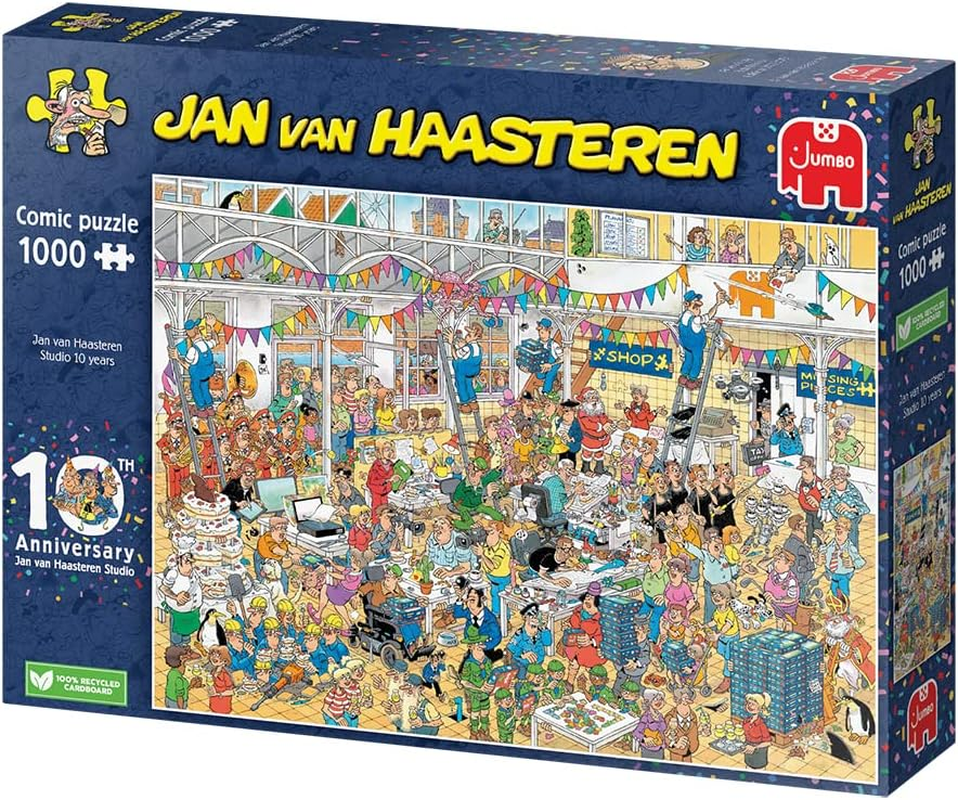 Jumbo Jan Van Haasteren 10Th Anniversary Jigsaw Puzzle (1000 Pieces) image number 1