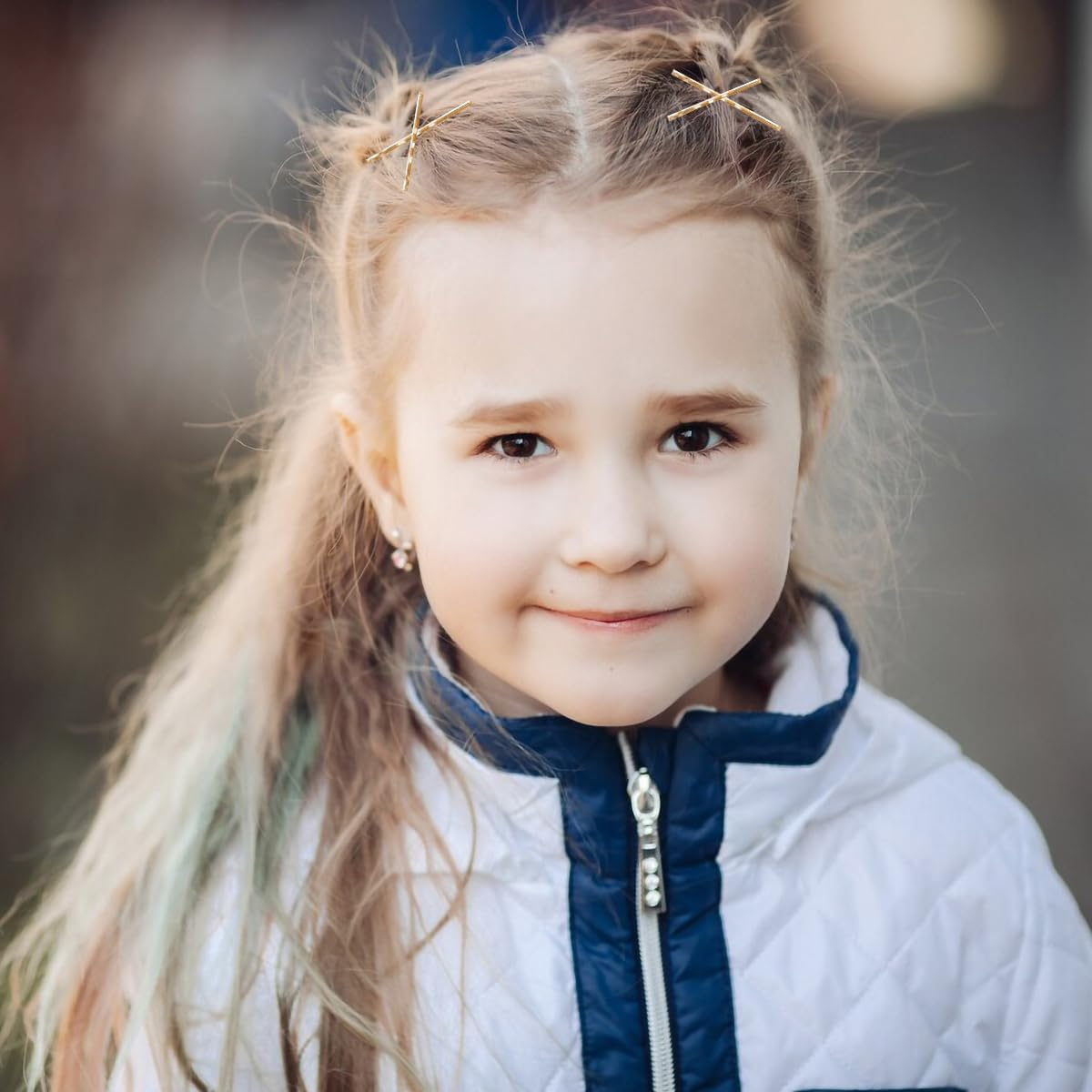 Pack of 300 Mini Hair Clips, Small Hair Clips, 5 Cm Bobby Pins, Hair Clips, Metallic Wave Hair Clips, Women'S Hair Clips for Women, Girls, Children (Brown, Black, Gold) image number 2