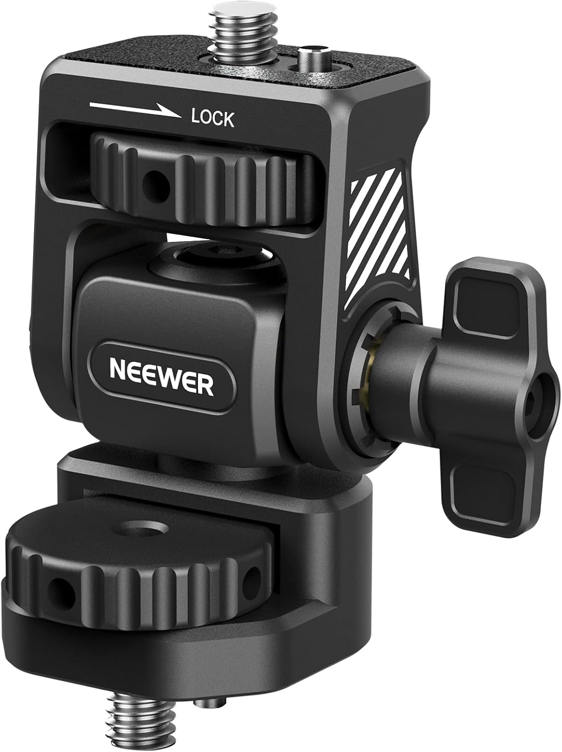 NEEWER Upgraded Field Monitor Mount Monitor Holder with 1/4" Screw, 360&deg; Swivel, 180&deg; Tilt, anti Twist Screw Compatible with Atomos Ninja 5" & 7" Camera Monitor, Camera Cage, MA021 image number 3