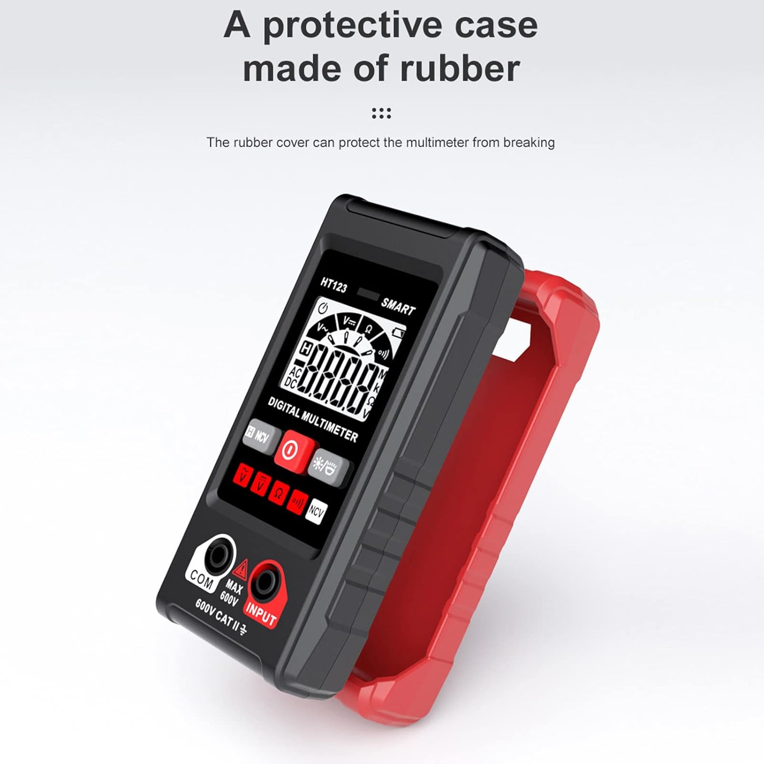 Marhynchus Digital Multimeter Automatic Identification Electrical Tester with LED Backlit Screen for Electricians image number 2