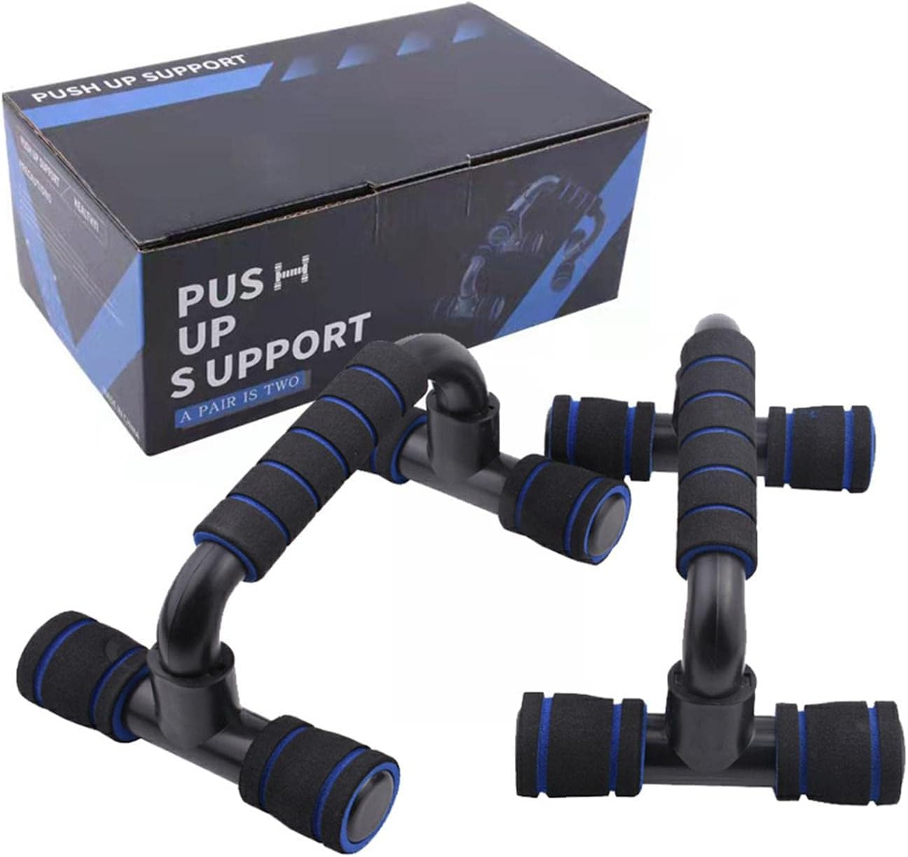 Pushup Handles for Floor, Parallettes for Ups & Dip, Ergonomically Designed Workout -Up Stands, Portable Pushup Handle for Home Fitness image number 4