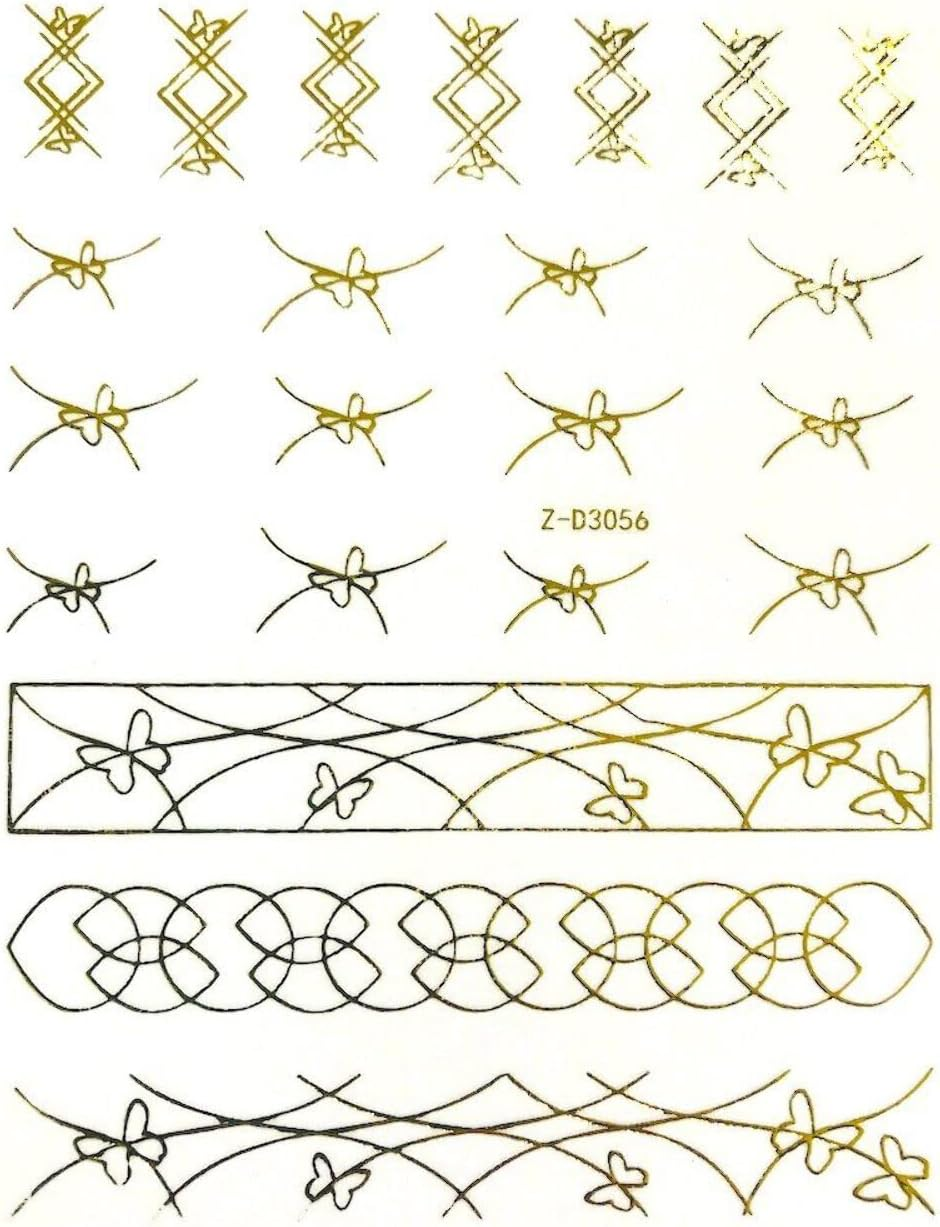 Nail Art Stickers LINES Collection image number 4