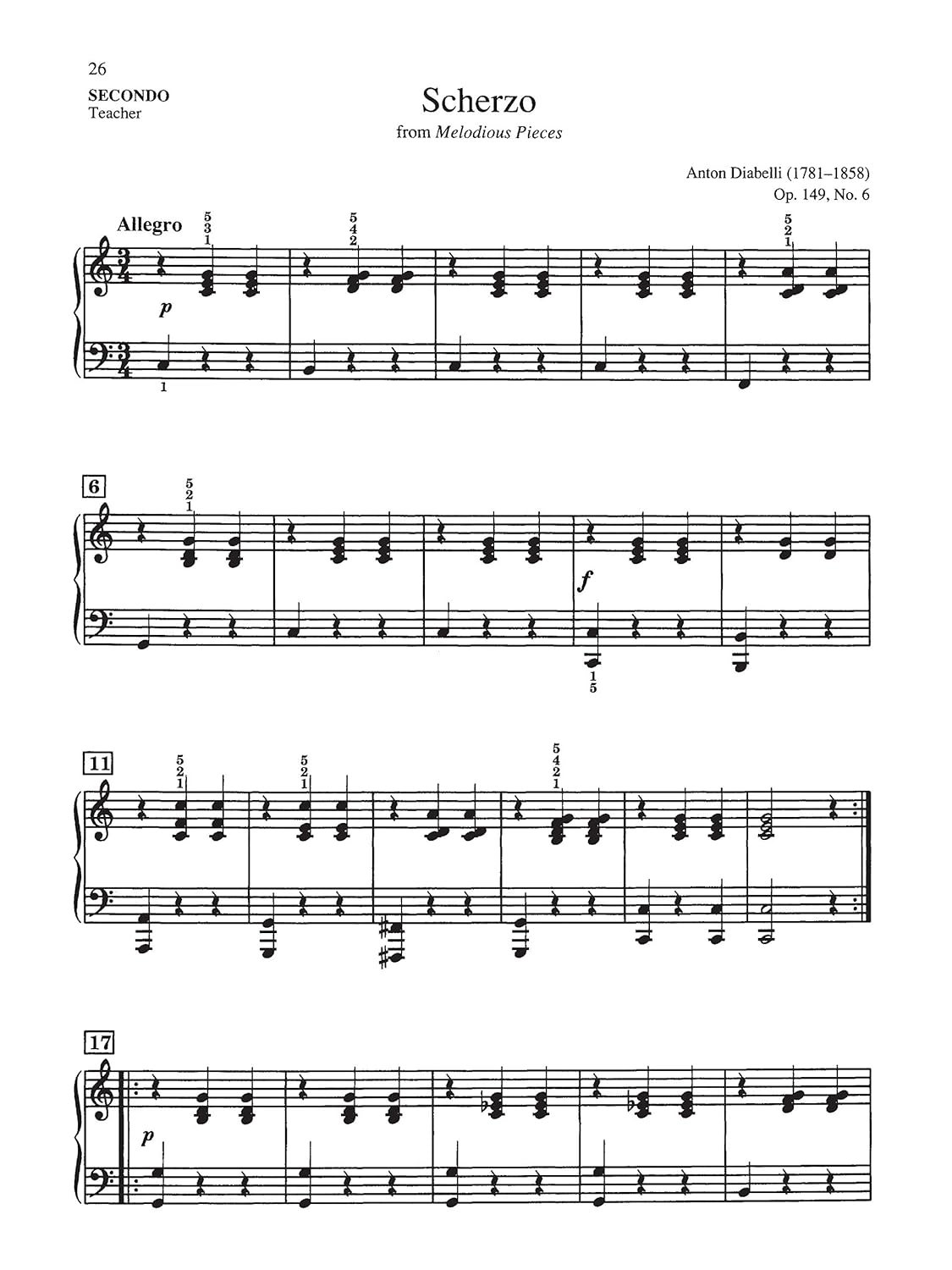 Easy Classical Piano Duets 1