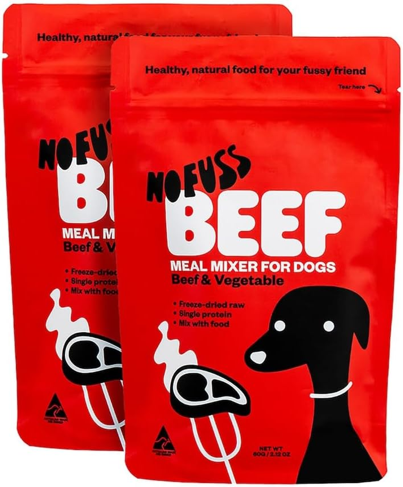 No Fuss Beef Meal Mixer Dog Food 60 G (Pack of 2)
