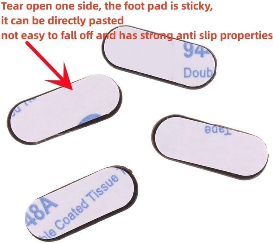 HSSDTECH Laptop Rubber Feet Strips for Dell Latitude 5500 5501 5502 5505 5509 5510 5511 Precision 3540 3541 3542 3550 3551 Laptop Bottom Cover Case Non-Slip Bumper Rubber Foot Feet Pad（1.4*0.5*0.3Cm）