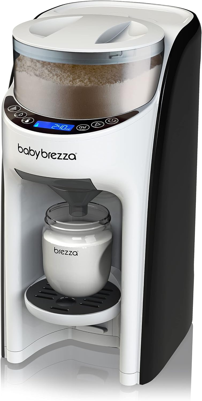 Baby Brezza Formula Pro Advanced Formula Dispenser Machine - Automatically Mix a Warm Formula Bottle Instantly - Easily Make Bottle with Automatic Powder Blending (White-02) image number 5
