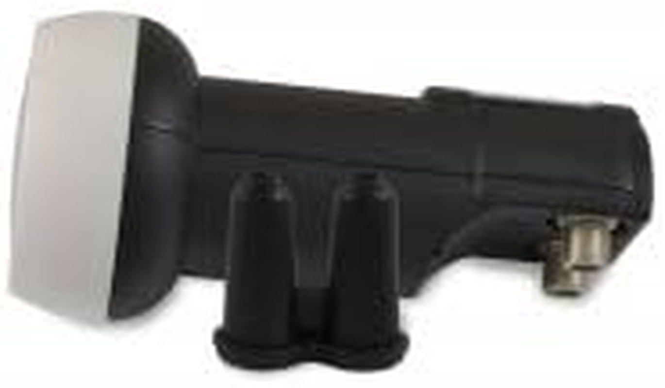 STRONG SRT L722 Universal Twin LNB for Connection to 2 Satellite Receivers for Digital TV HDTV 4K UHD 0.2 Db Weather Protection Black