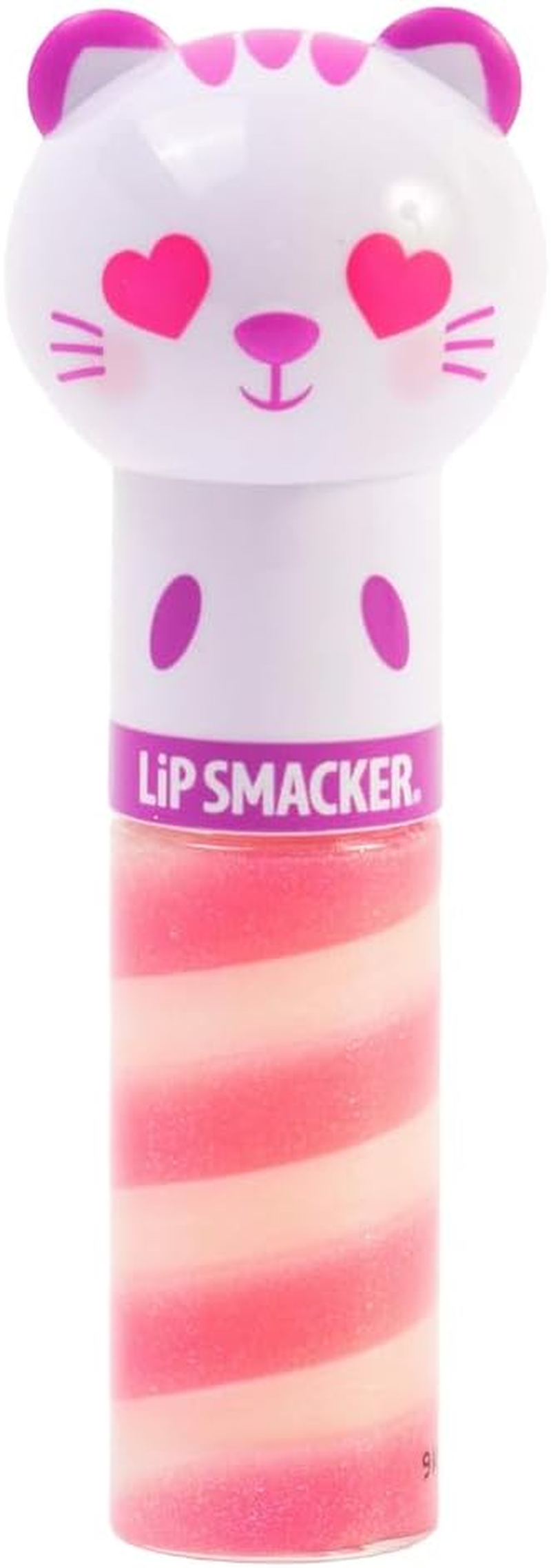 Lip Smacker Lippy Pals Kitty Kitten, Flavored Moisturizing & Smoothing Soft Shine Lip Balm, Hydrating & Protecting Fun Tasty Glossy Finish, Cruelty-Free & Vegan - Sweet Kiwi Kitten