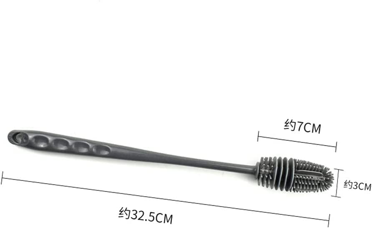 Silicone Bottle Cleaning Brush - 2 Pcs, Reinforced Long Handle, Ideal for Water Bottles image number 6