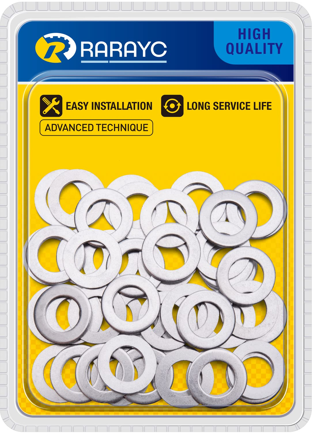 50 Pcs Oil Crush Washers Drain Plug Gaskets Replacement for Honda 94109-14000 Accord Civic CR-X CR-Z CR-V and More image number 3