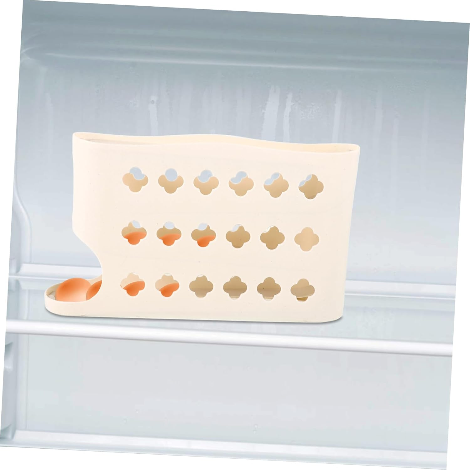 COHEALI Large Capacity Egg Dispenser Multi Egg Holder for Refrigerator Automatic Rolling Organizer Space Saving for Kitchen and Home Use image number 6