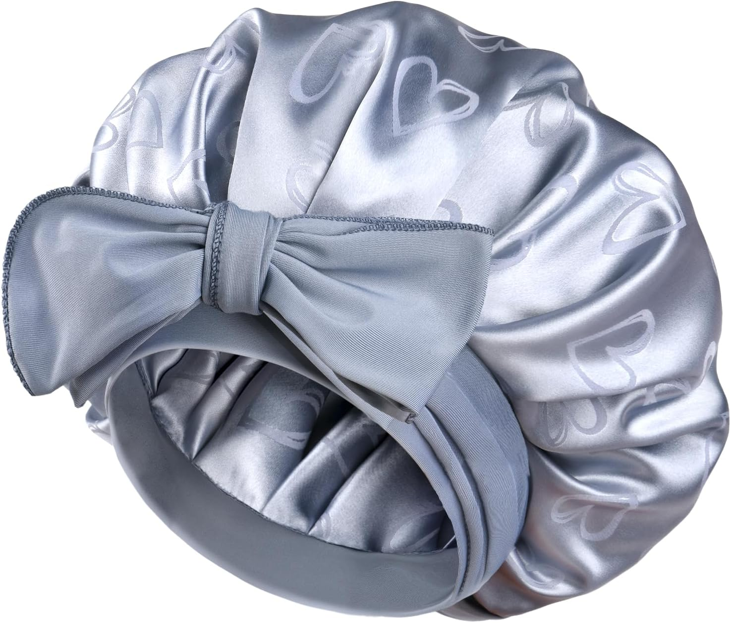YANIBEST Silk Bonnet Satin Bonnet for Sleeping Women，Double Layer with Tie Band，Curly Hair Night Cap