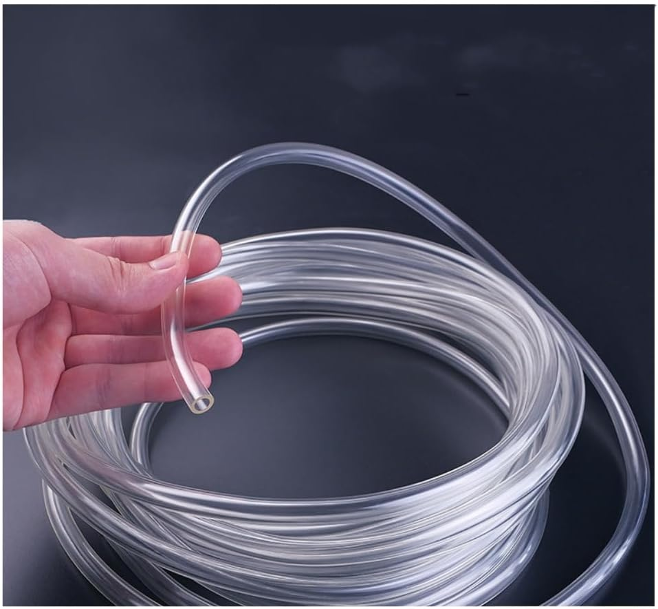 5 M Aquarium Air Line PVC Clear Fish Tank, Pure Silicone Tubing, Clear and Flexible Aquarium Airline Tubing，For Fish Tank Air Pump, Terrariums,Aquariums and Hydroponics (4 * 6Mm) image number 1