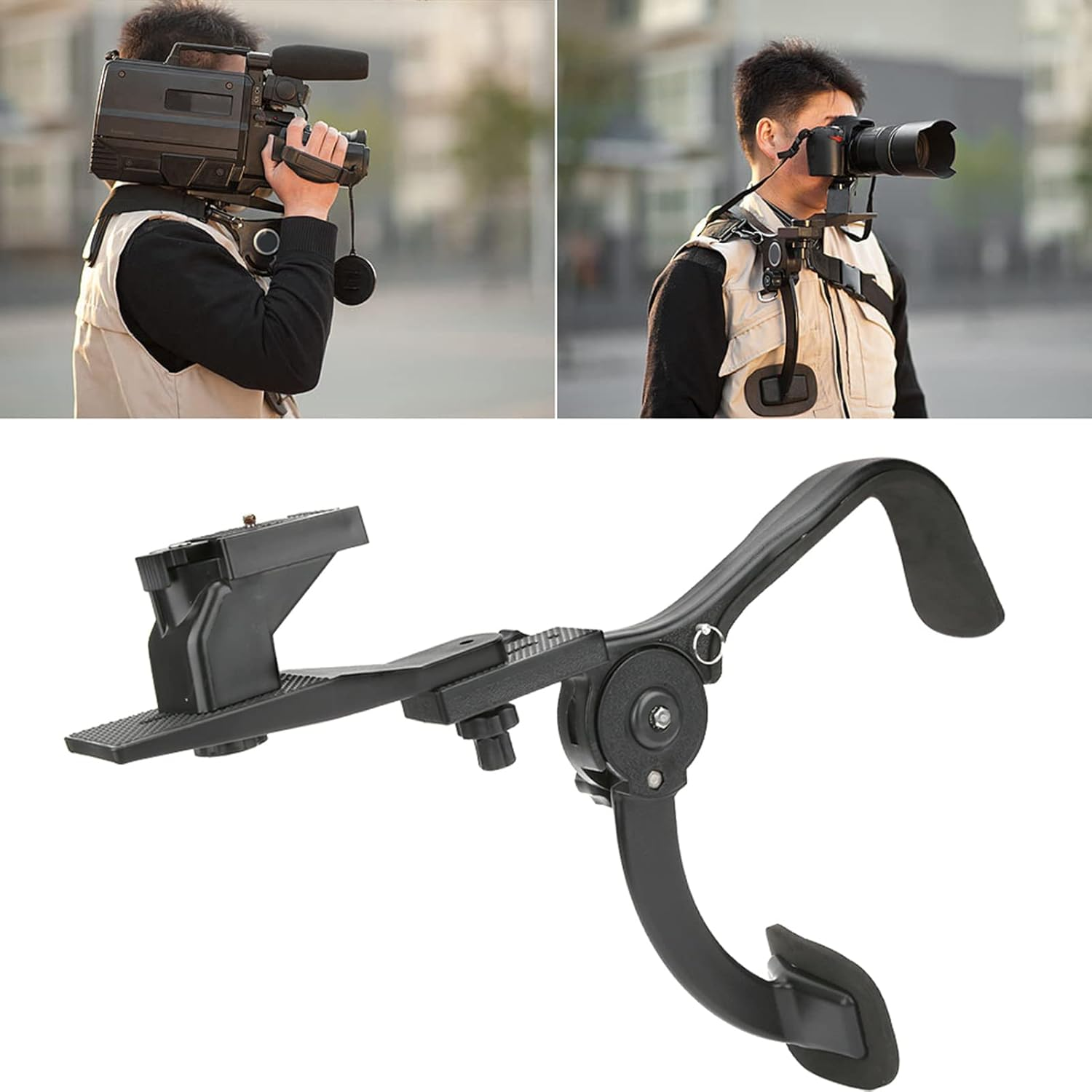 Shoulder Rig for DSLR & Camcorder - Shock Absorber Bracket Support Stabilizer Rig for Video & Film Making image number 2