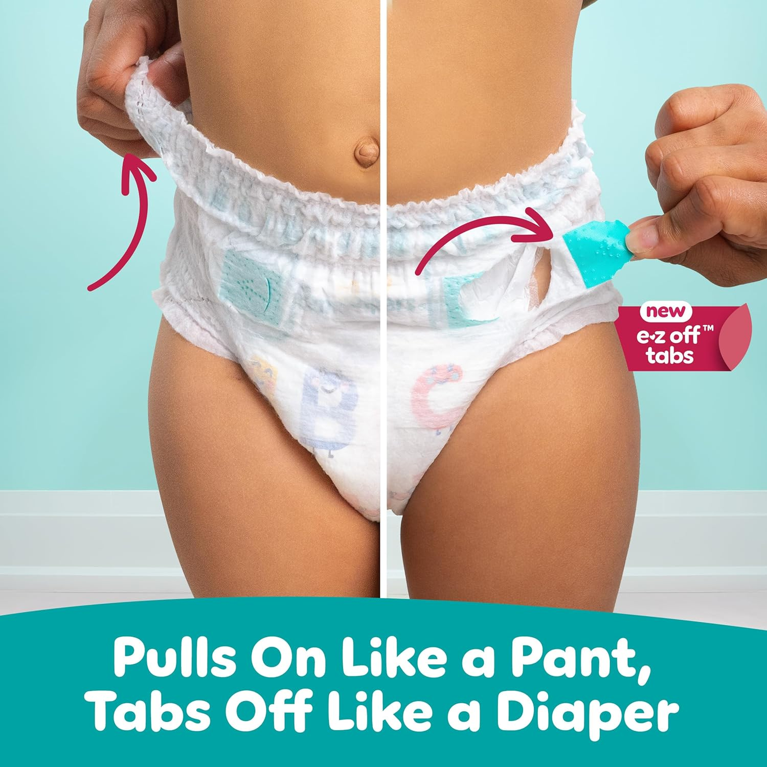 Pampers Diapers Size 6, 48 Count - Pull on Cruisers 360&deg; Fit Disposable Baby Diapers with Stretchy Waistband, Super Pack, Packaging & Prints May Vary image number 2