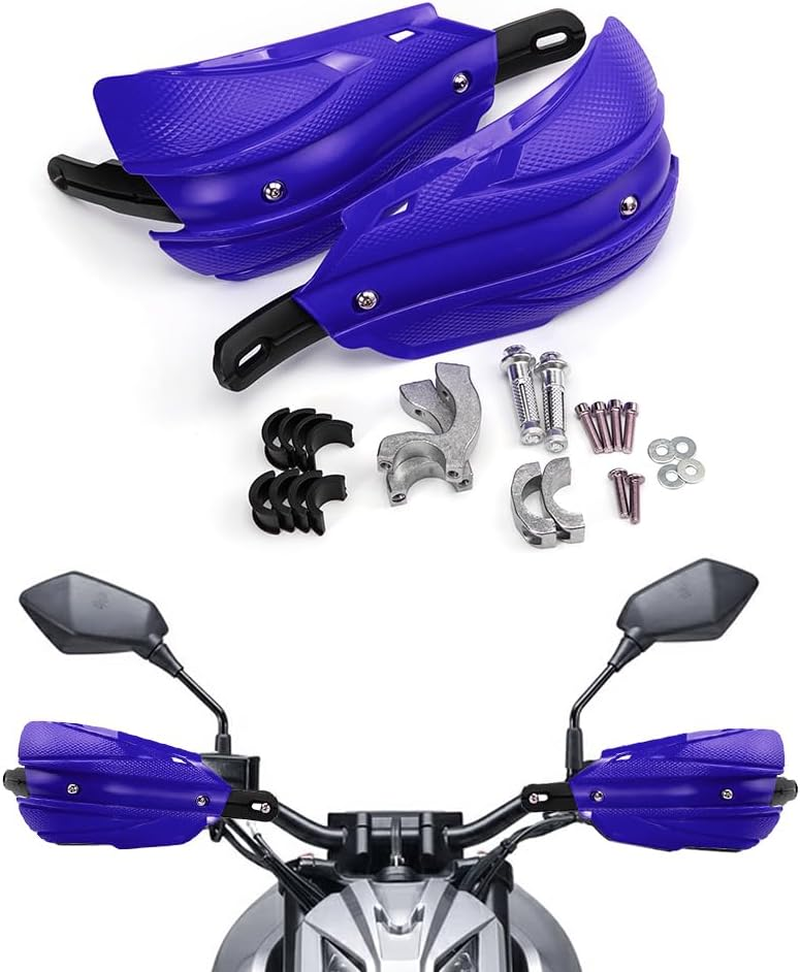 Handguards Motorcycle Handguards Universal, 7/8 in (22 Mm) ~11/8 in (29 Mm) Suitable for Off-Road Motorcycles and ATVS, Compatible with Yamaha YZ250 YZ250F TW200 XT250 XR650L (Black)