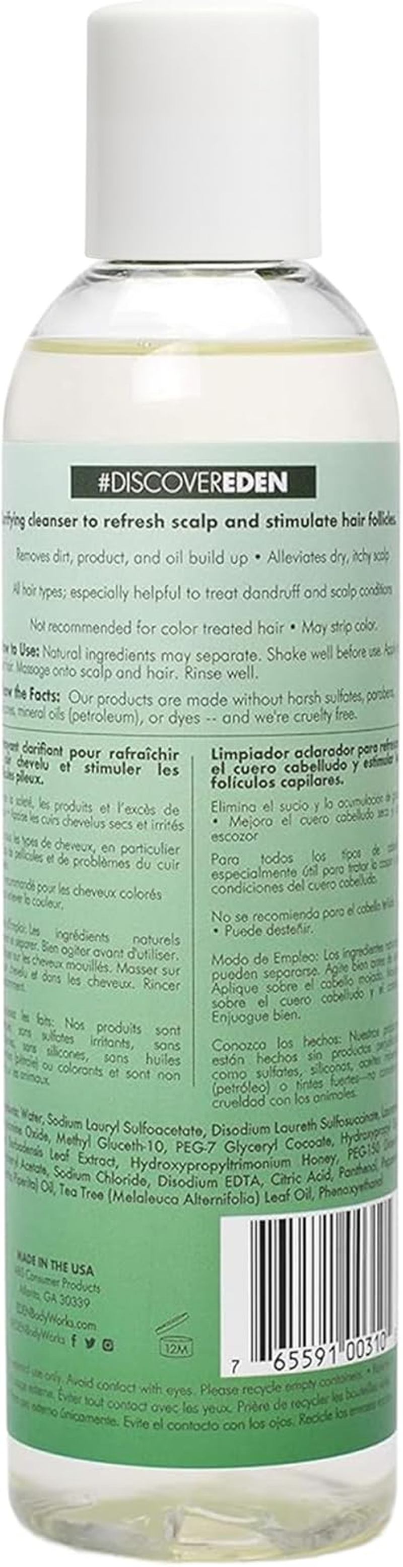 EDEN Bodyworks Peppermint Tea Tree Clear Shampoo, 8Oz- Packaging May Vary image number 5