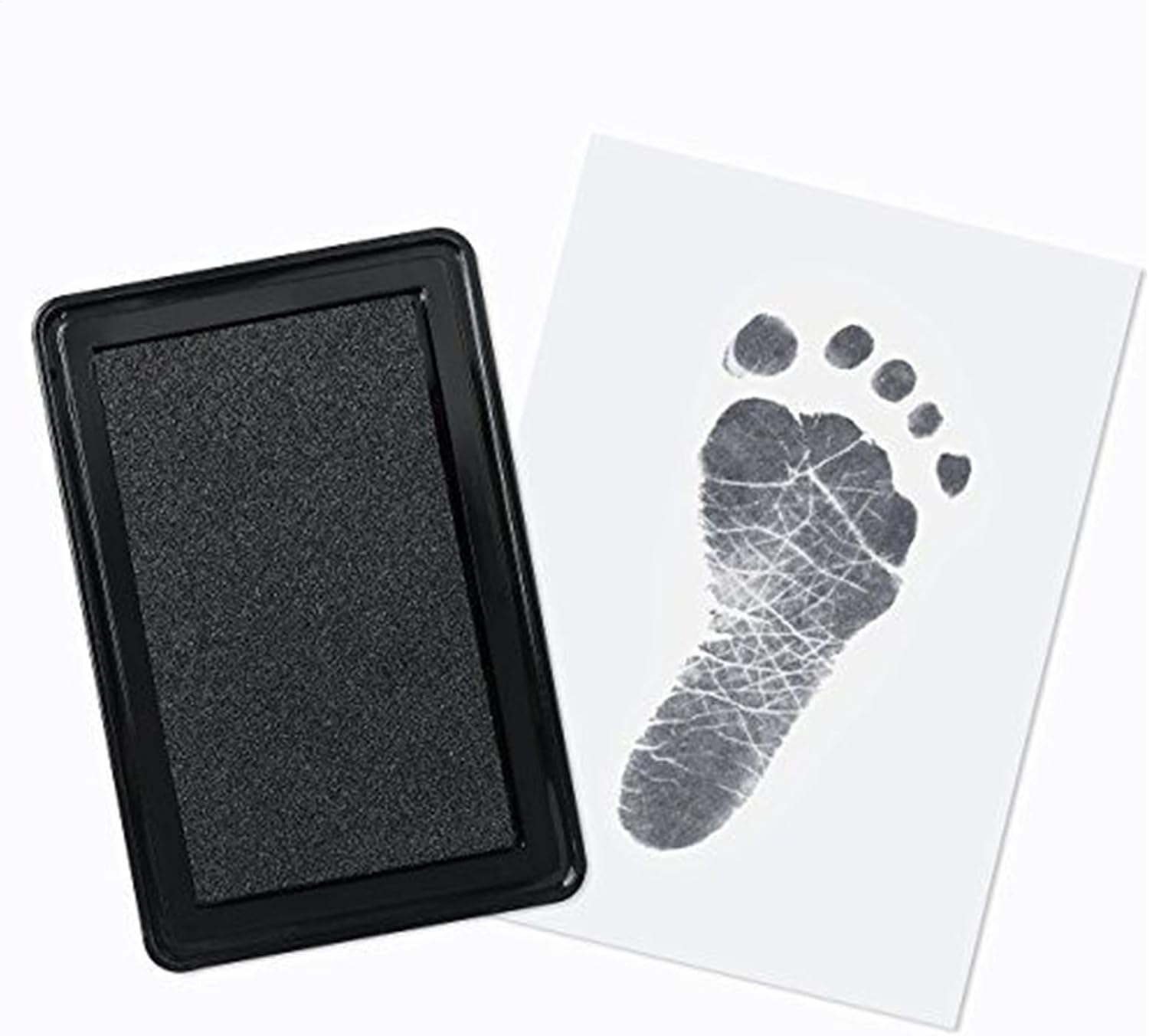 Baby Footprint Ink Pad,Baby Foot Printing Kit | Safe Handprint Tool for Newborns Babies, Pet Feet Stamp Kids Craft for Shower Parents Love image number 2