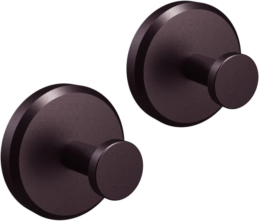 HOME so Robe Hooks Brushed Nickel 2Pk
