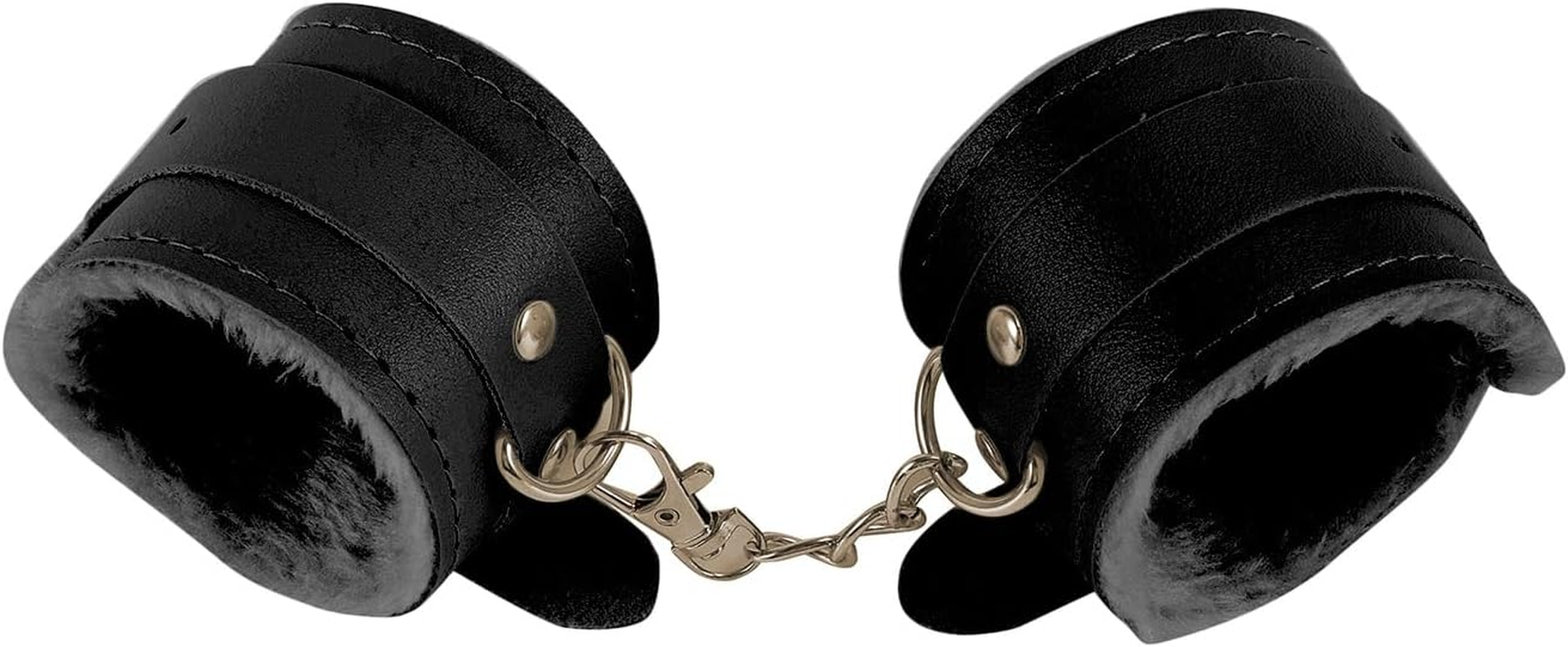 Mineens Sexy Plush Handcuffs - Soft Leather Police Costume Props for Lover Couple Role Play, Cosplay & Party Supplies (Pink)
