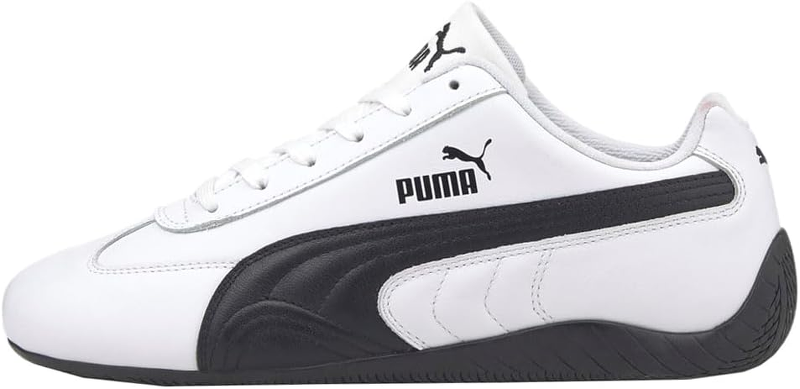 PUMA Mens Speedcat Shield Lace up Sneakers Casual Shoes Casual - White image number 1