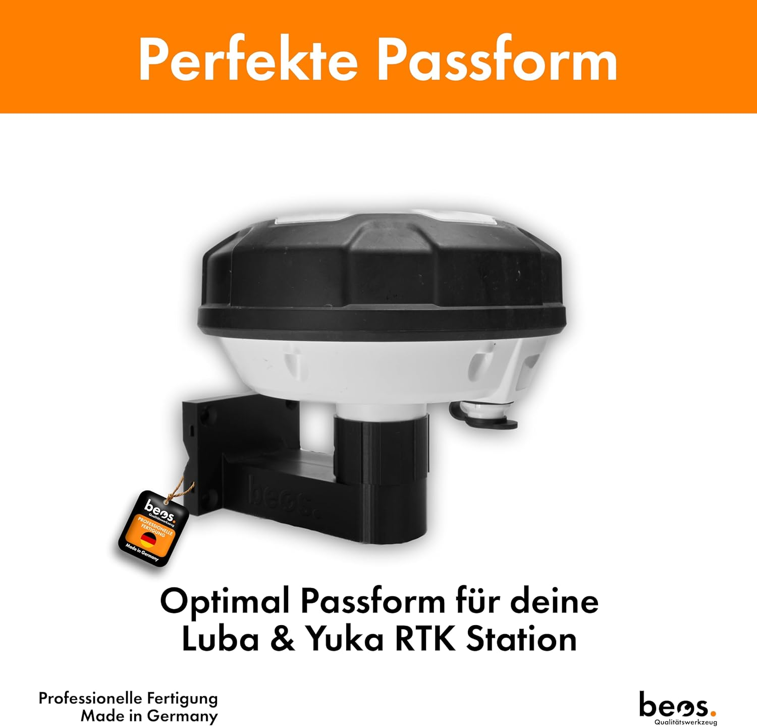 Beos &reg; Premium Wall Mount for Mammotion Antenna - Compatible with the RTK Antenna of Mammotion Robotic Lawnmower | Luba | Luba 2 | Yuka |