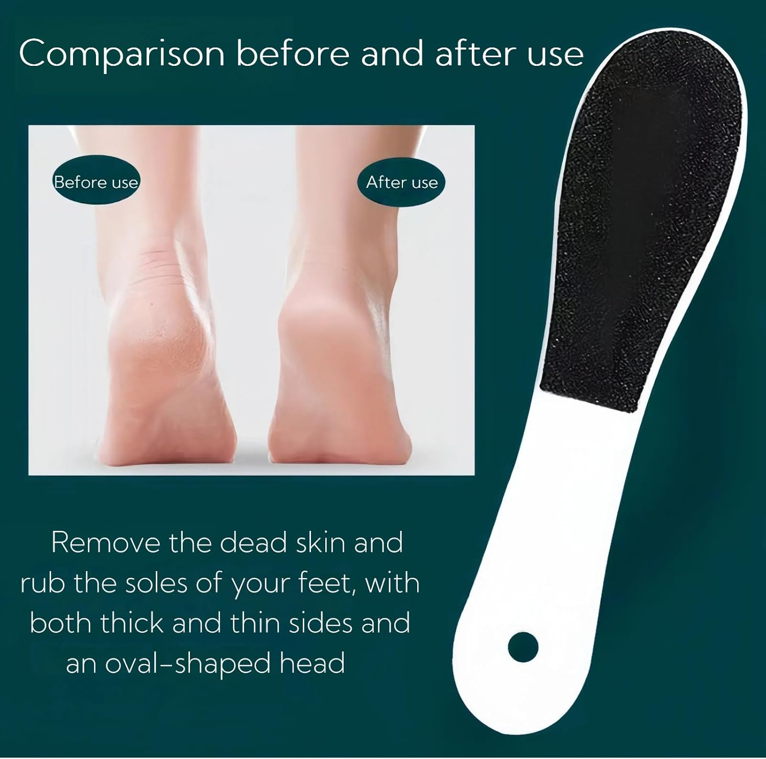 10 Pack Foot File, Professional Foot Callus Remover Sandpaper Pedicure Tools, Double Side Foot Scrubber, Sander for Dead Skin Foot Rasp Pedicure for Women Mother Family Manicure Beauty Shop Spa image number 3