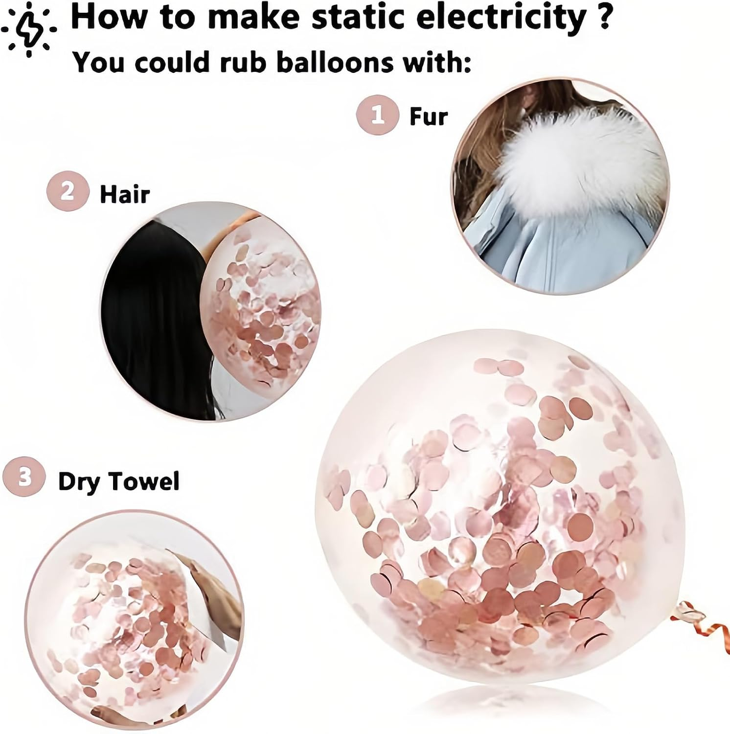 Hannafires Heart Balloons with Spiral Star Hanging Decorations &ndash; Birthday Party Decoration Set for Elegant Celebrations and Themed Events. image number 5