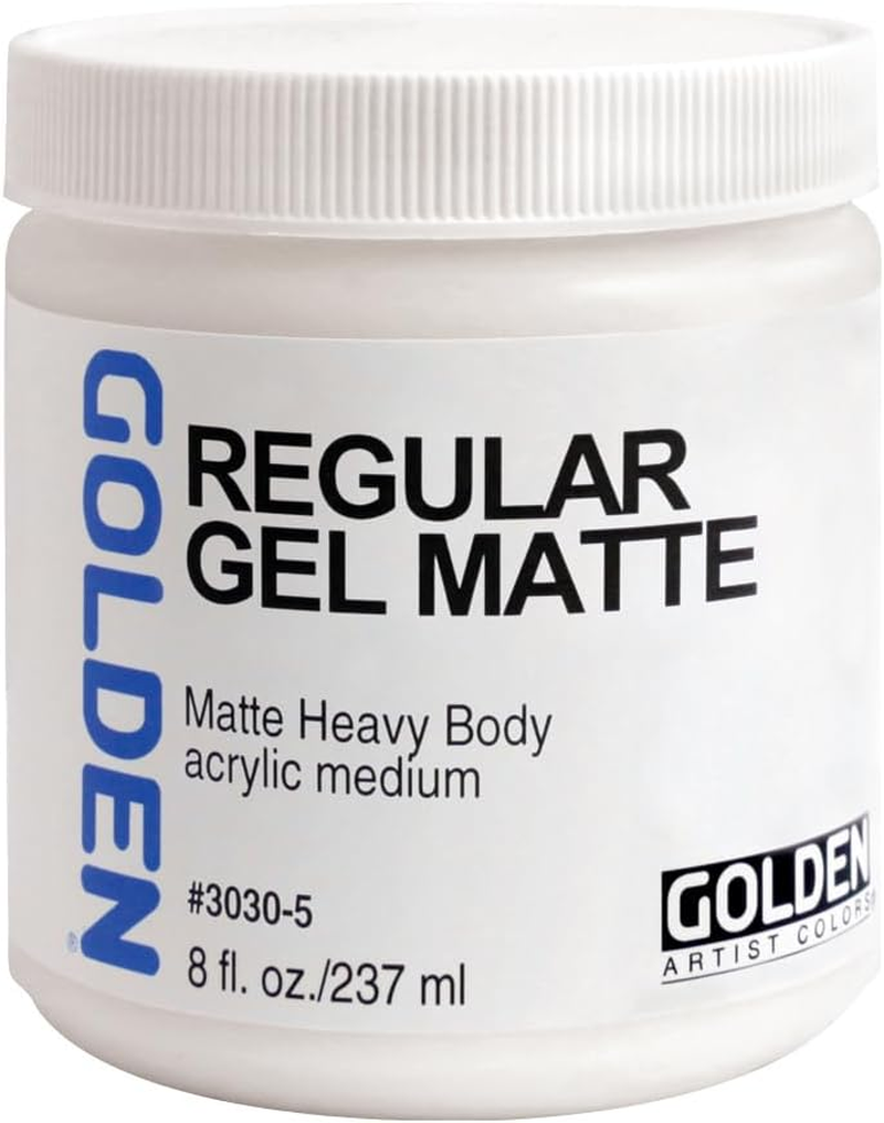 Golden Regular Matte Gel Medium-8 Ounce image number 2