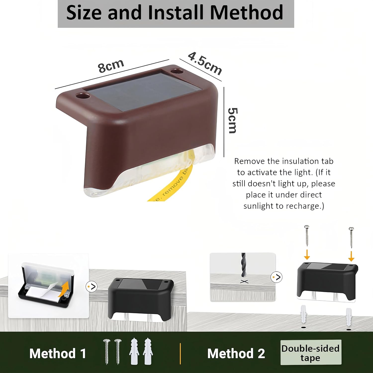 16 Pack Solar Fence Lights Outdoor, Solar Garden Lights Outdoor Waterproof Fence Light for Deck, Stairs, Step, Fence, Yard, Patio, Backyard, Pathway,Driveway (Warm White) image number 4