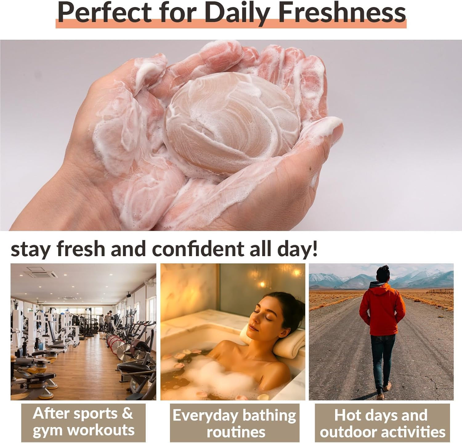 Japanese Persimmon (Kakishibu) Soap-2 Pack | Antibacterial & Natural Deodorising Bars | Gentle Cleansing for Sensitive Skin | Made in Japan image number 3