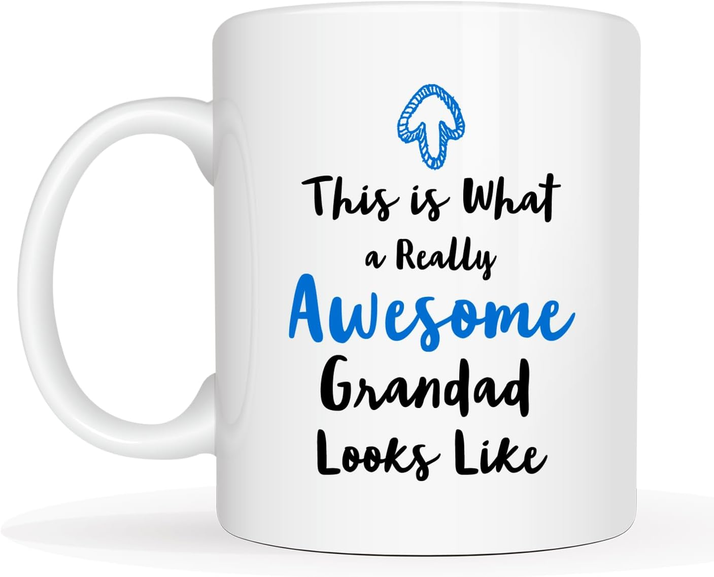 Christmas Gifts Grandad Coffee Mug from Granddaughter Grandson, This Is What a Really Awesome Grandad Looks like Birthday Gifts Idea for Grandfother Cup White, 11 Oz