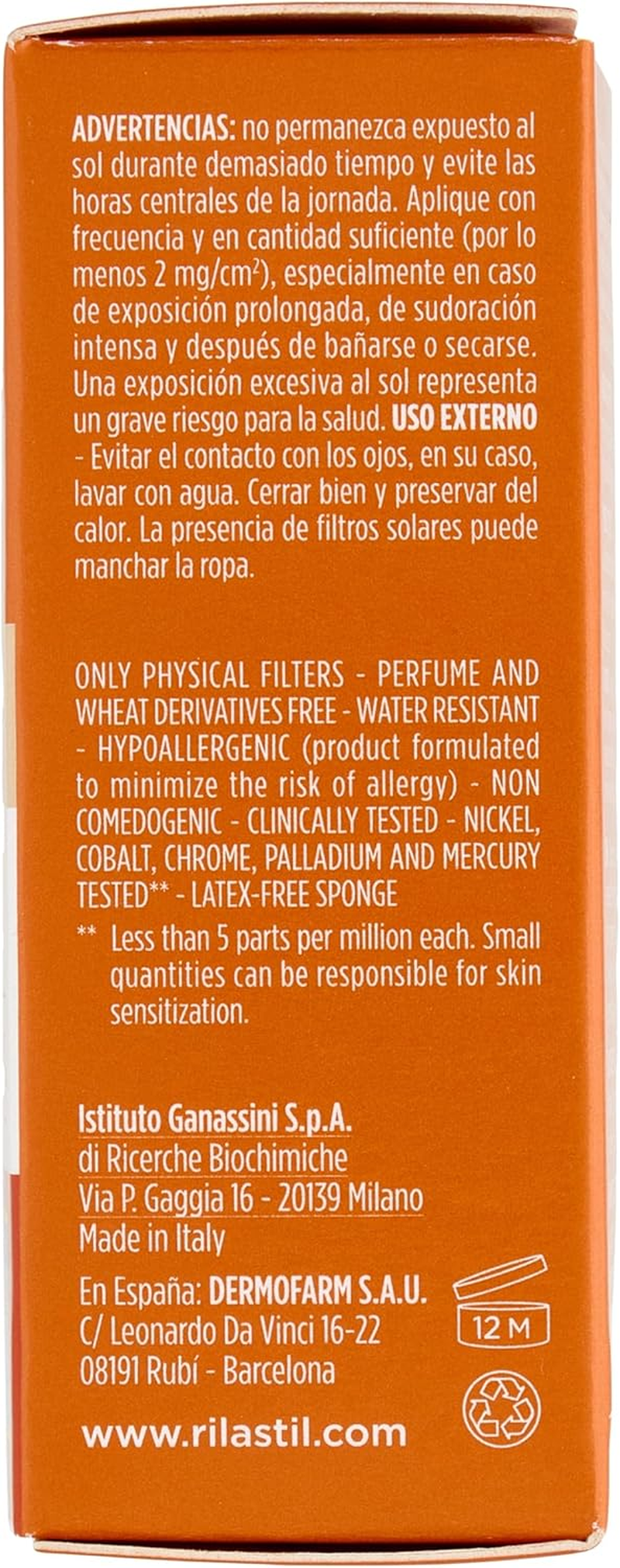 Rilastil Sun System Colour Corrector in Beige, Concealing & Creamy, SPF 50+, Water Resistant for All Skin Types, 10 G image number 2