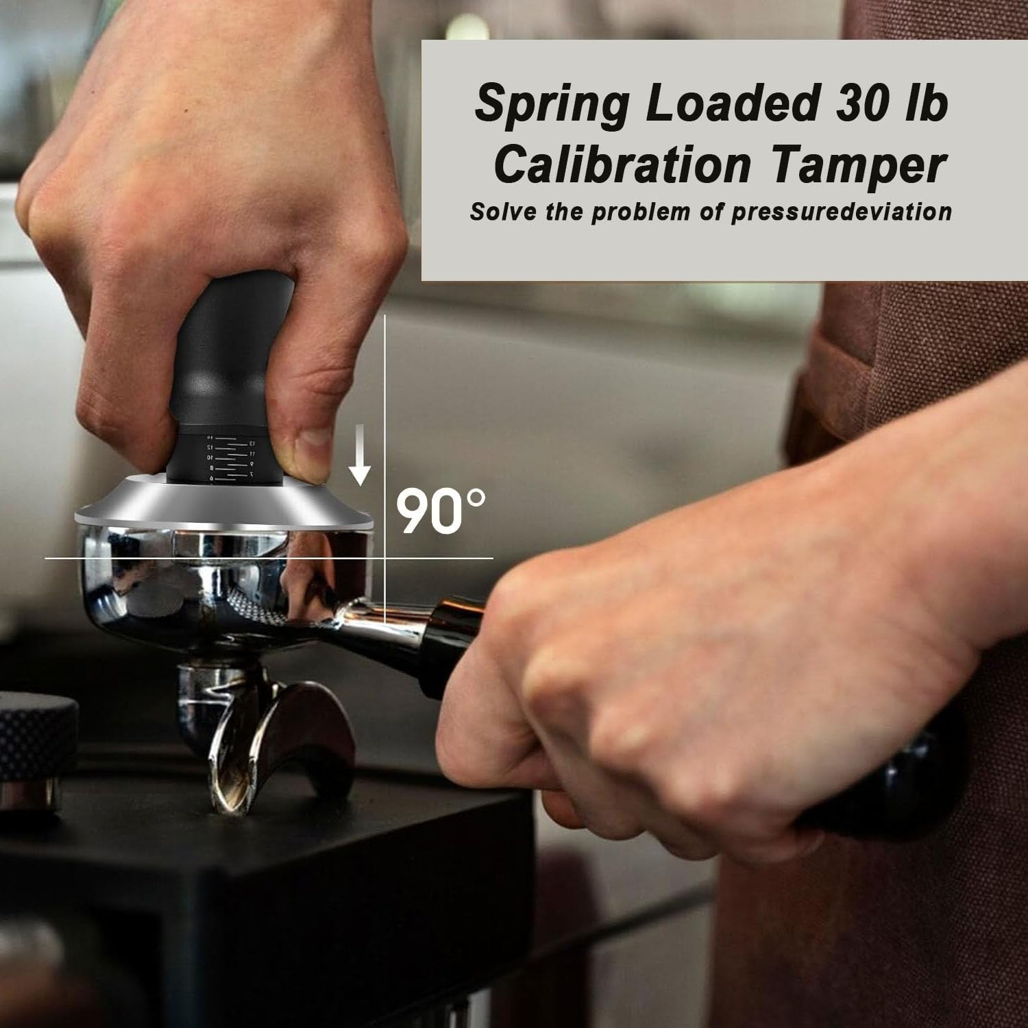 51Mm Espresso Accessories Kit - Calibrated Spring-Loaded Tamper (30Lbs), WDT Tool with 0.35Mm Needles & Magnetic Dosing Funnel | Barista-Grade Set for 51Mm Portafilters & Espresso Machines image number 2