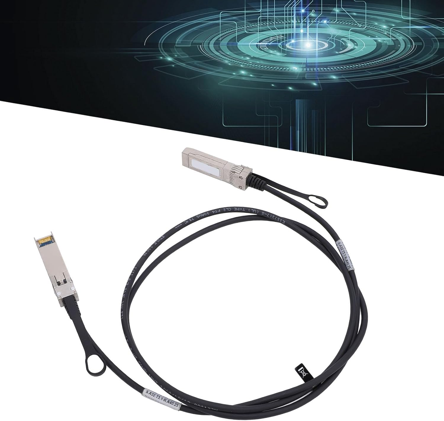10G SFP+ DAC Cable, 1.5M High Speed Data Transfer Passive Direct Copper Twinax Cable, SFP Patch Cable for High Speed Interconnection between Servers in the Data Center image number 3