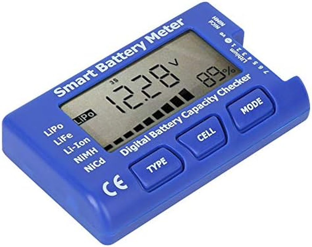 Viagasafamido 5 in 1 Battery Meter, Intelligent Cell Meter Digital Battery Checker Balancer with LCD Display for Lipo Life Liion Nimh Nicd Cell image number 4