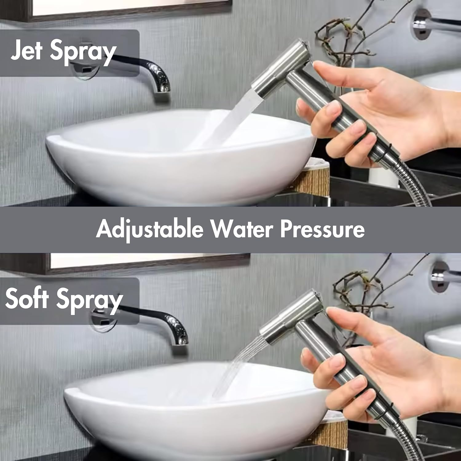 Toilet Bidet Spray Set (Pack of 2) - Auzziestar Premium Stainless Steel Bidet Toilet Spray with 150Cm Leakproof Hose for Personal Hygiene, 100% Fit for All Australian Toilets