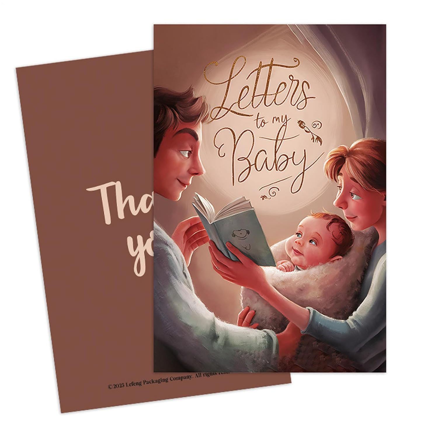 Keyubria Memory Notebook | Letter Prompt Journal for New Parents - 50-Sheet Family Relationship Bonding Parenting Record Notebook Diary for Baby Children Girls Boys Kids image number 3