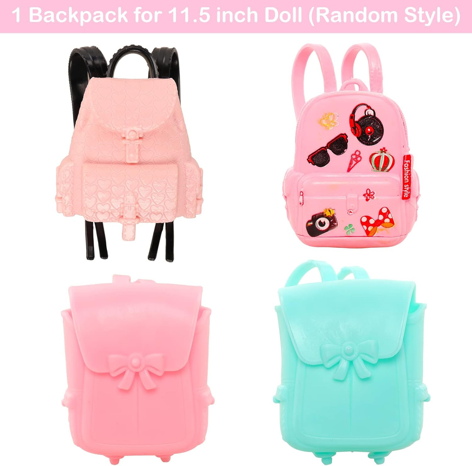 Barwa Lot 15 Items = 5 Sets Fashion Casual Wear Clothes/Outfit with 10 Pair Shoes 23 Accessories for 11.5 Inch 28 - 30 Cm Doll Xmas Gift image number 3