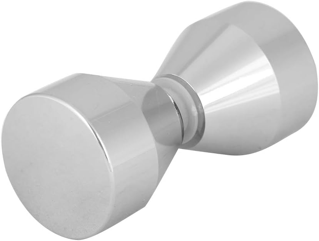 Alvinlite Shower Door Knob Home Hotel Bathroom Back to Back Groove Chrome Plated Handle Pull Door Opener(Style#1)