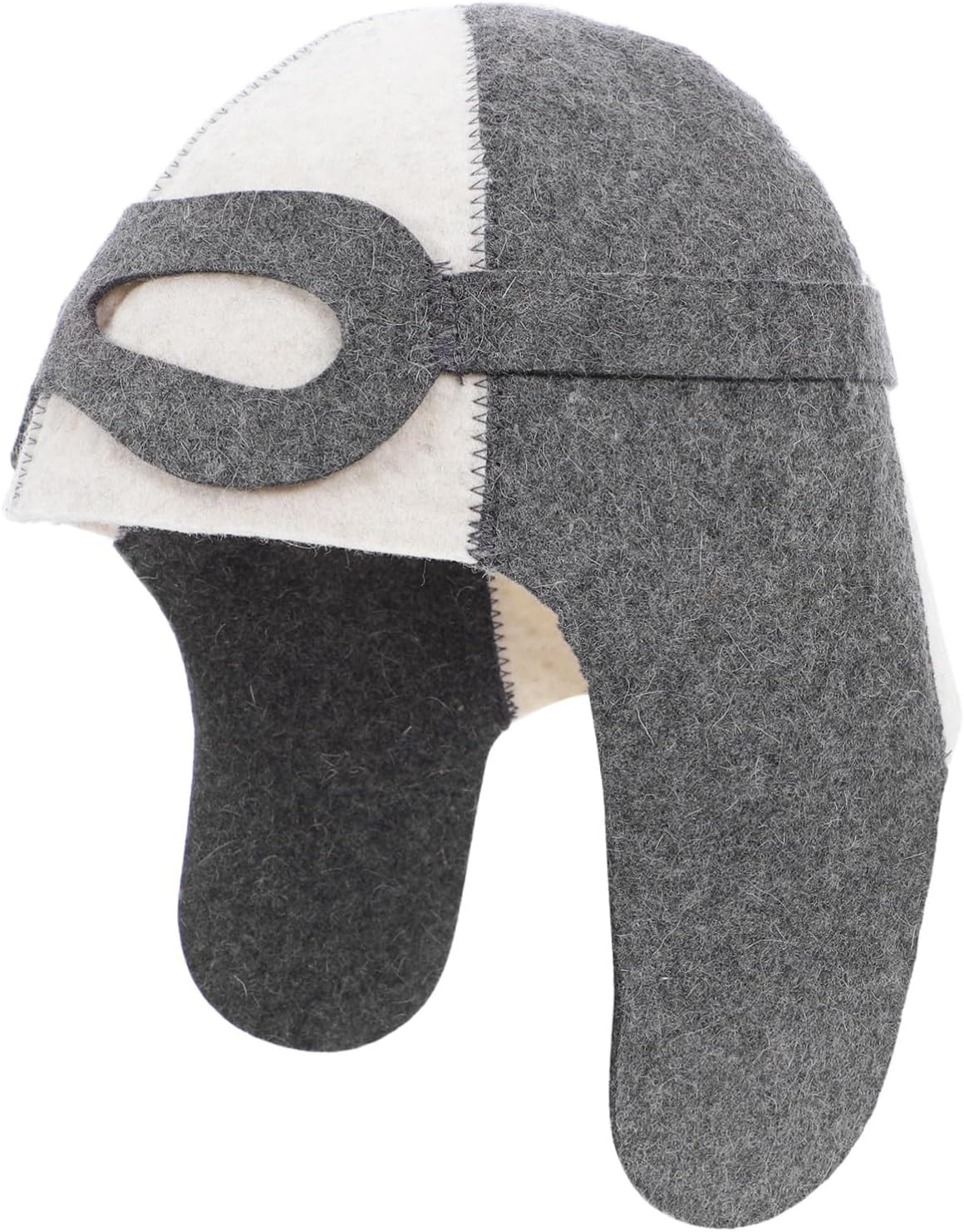 CALLARON Creative Felt Sauna Hat for Men and Women, Wool Pilot Steamer Cap Heat Insulation, Sauna Room and Accessories image number 4