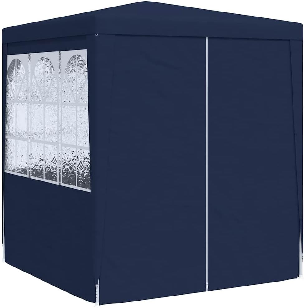 Vidaxl Professional Party Tent with Side Walls - 2X2 Meter Blue Marquee with UV & Water Resistant Polyethylene Material and Steel Frame for Outdoor Gatherings image number 2