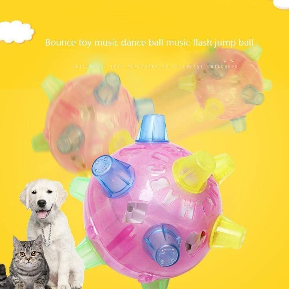 3Pcs Pet Dog Toy Interactive Jumping Activation Ball for Dogs Flashing Ball Outdoor Light Sounds Ball Jump Dog Automati Play image number 1